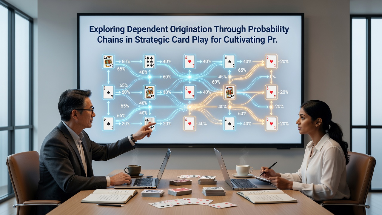 Detailed view of card layout showing branching probability paths and real-time decision awareness